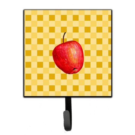 Carolines Treasures Whole Apple on Basketweave Leash or Key Holder BB7217SH4
